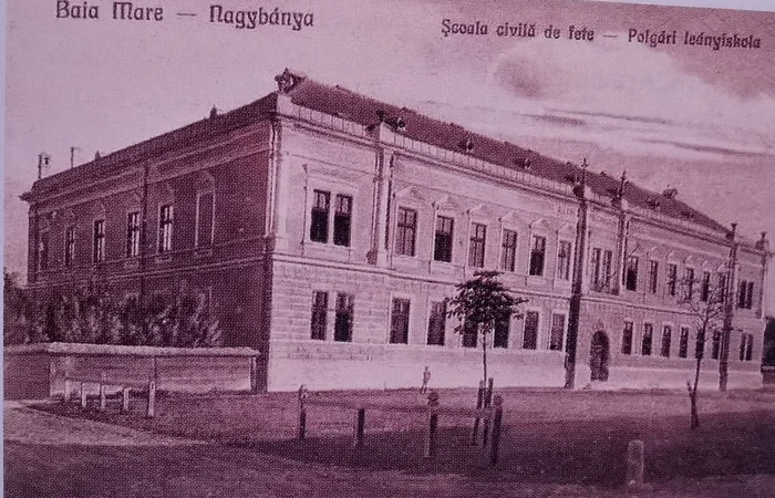 Clădirea fostei Școli de Fete FOTO Muzeul de Istorie și Arheologie Maramureș