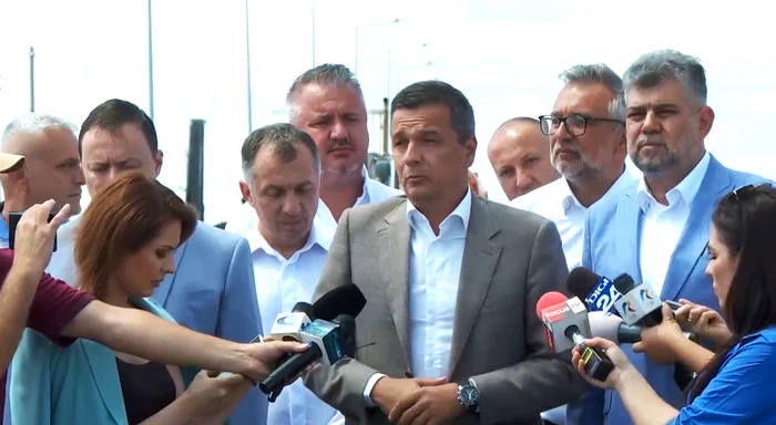 Sorin Grindeanu a anunțat redeschiderea DN 7 în prezența lui Ciolacu  FOTO captură Facebook png