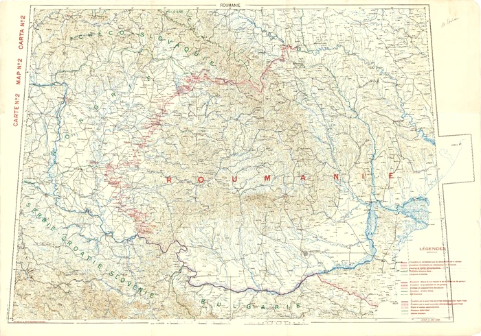 1920, iulie 28. Harta României după încheierea păcii de la Trianon (© ANR)