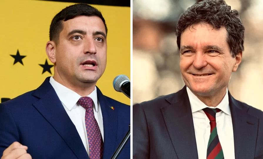 George Simion și Nicușor Dan FOTO: colaj 