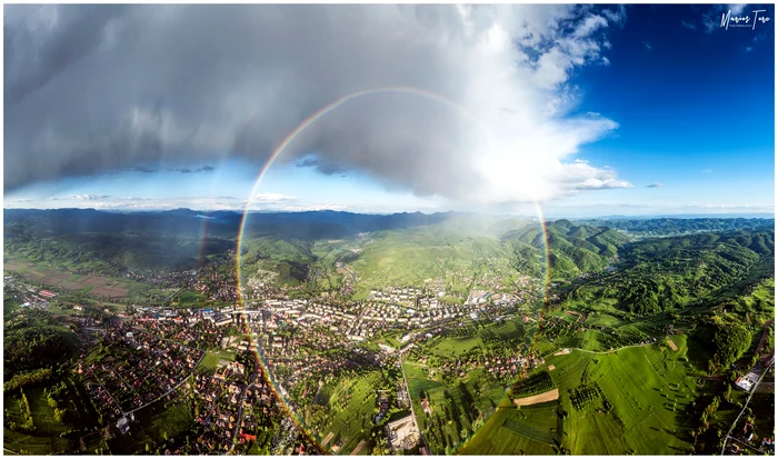 Curcubeul circular este vizibil extrem de rar Foto: Facebook Marius Turc