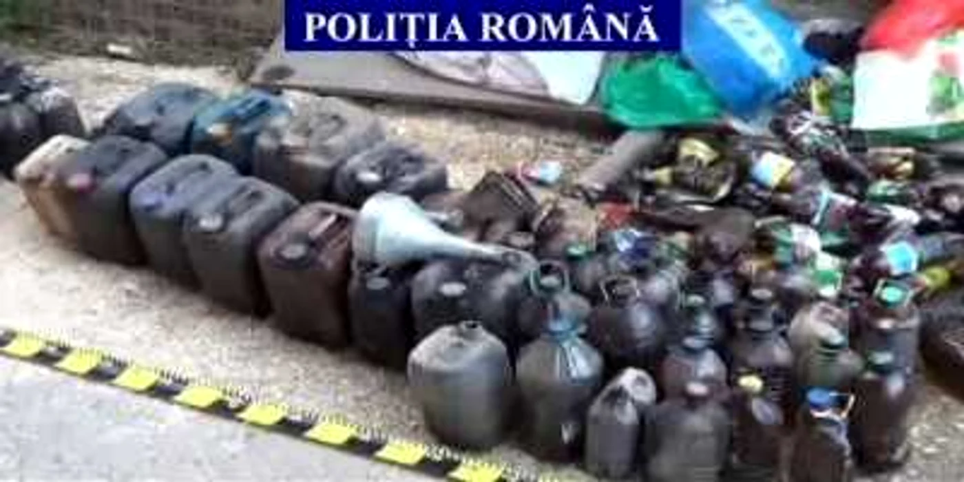 12 suspecţi au fost duşi la audieri după percheziţii. FOTO captură video Poliţia Română