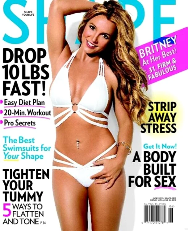 
    Britney Spears, pe coperta revistei Shape  