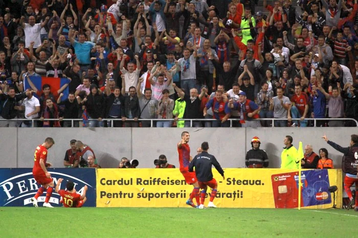 Golul cu care Steaua a câștigat meciul cu Copenhaga * Foto: Marian Burlacu