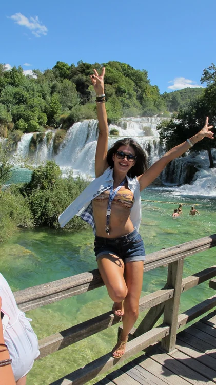 Alina Pușcaș și-a petrecut vacanța în Croația