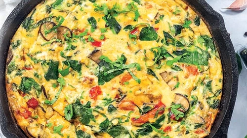 frittata cu spanac si ciuperci jpg
