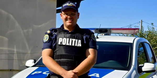 politistul Țogorean Andrei  Foto IPJ Mures jfif