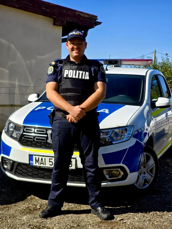 Un tânăr polițist a salvat un bărbat de la moarte Foto: IPJ Mureș