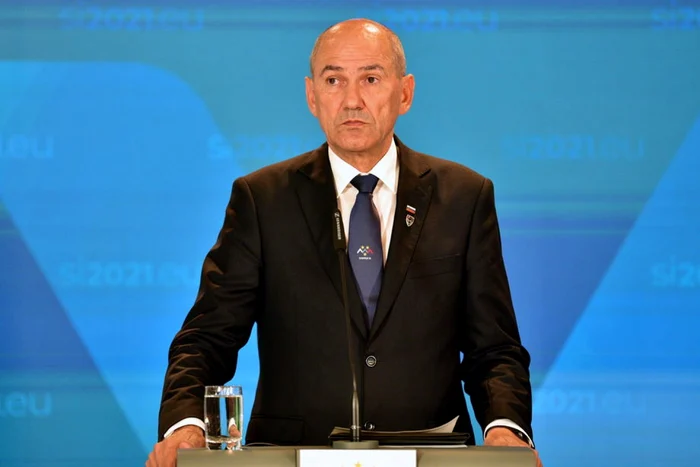 Premierul sloven Janez Jansa FOTO EPA-EFE