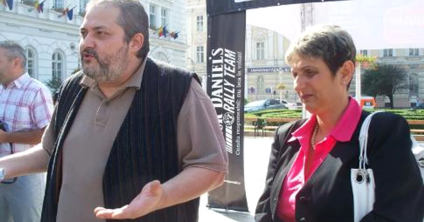 Dan Artimon, preşedintele Consiliului Local Civic şi Dorina Lupşe