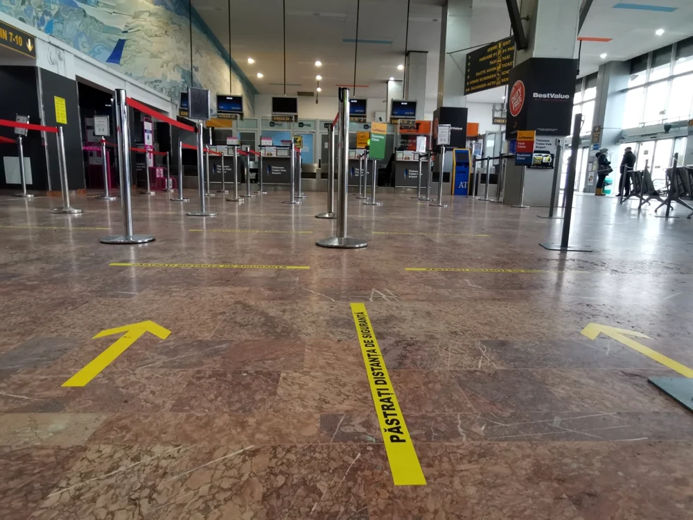 Aeroportul din Timişoara a funţionat pe avarii în timpul pandemiei de coronavirus FOTO Ş.Both