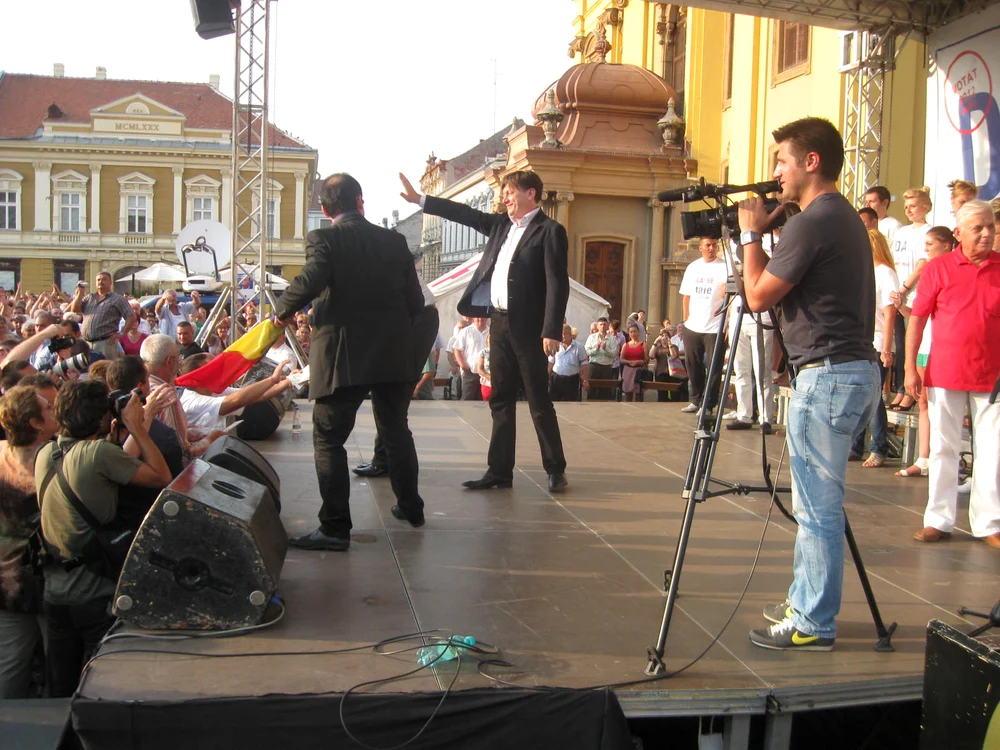 Miting anti-Băsescu la Timişoara