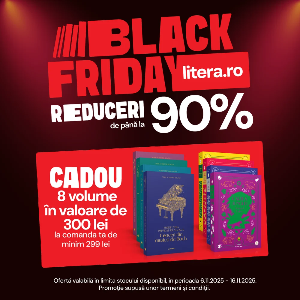 Top 10 cărți cu cele mai mari reduceri de Black Friday la Litera.ro