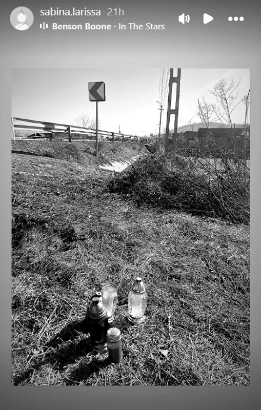 Sabrina a aprins o lumânare și a postat o imagine tristă / foto: Instagram