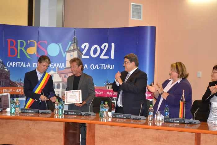 Peter Maffay a devenit cetăţean de onoare al Braşovului. FOTOSimona Suciu.