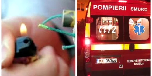 un bihorean se află în stare gravă la spital după ce o petardă i-a "smuls" trei degete de la o mână