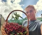 Monica Davidescu a cules cireșe din curtea vecinei, la invitația acesteia 
