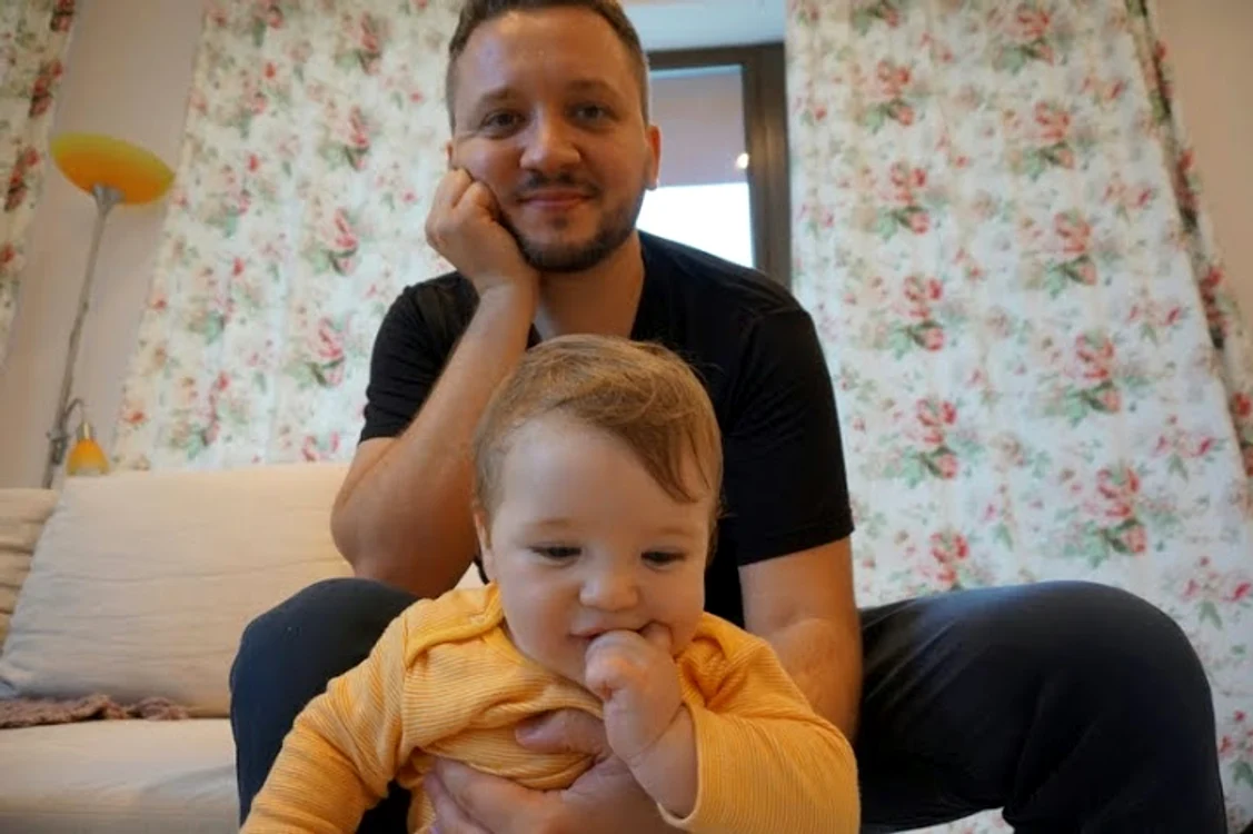 
    Florin Grozea şi fiul lui, Sasha  