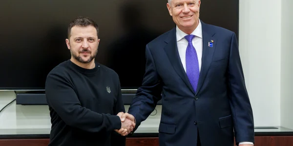 Întrevederea președintelui Klaus Iohannis cu președintele Ucrainei, Volodîmîr Zelenski, în marja participării la Summitul Inițiativei celor Trei Mări, organizat la Vilnius, Lituania / 11.04.2024 Foto: presidency.ro