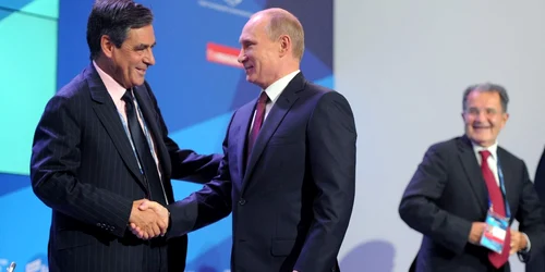 Francois Fillon si Vladimir Putin la Valdai FOTO Reuters