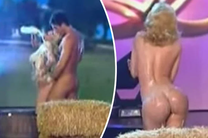 O actriță a dansat complet goală, mimând scene sexuale într-o emisiune televizatăFoto captură foto/Youtube