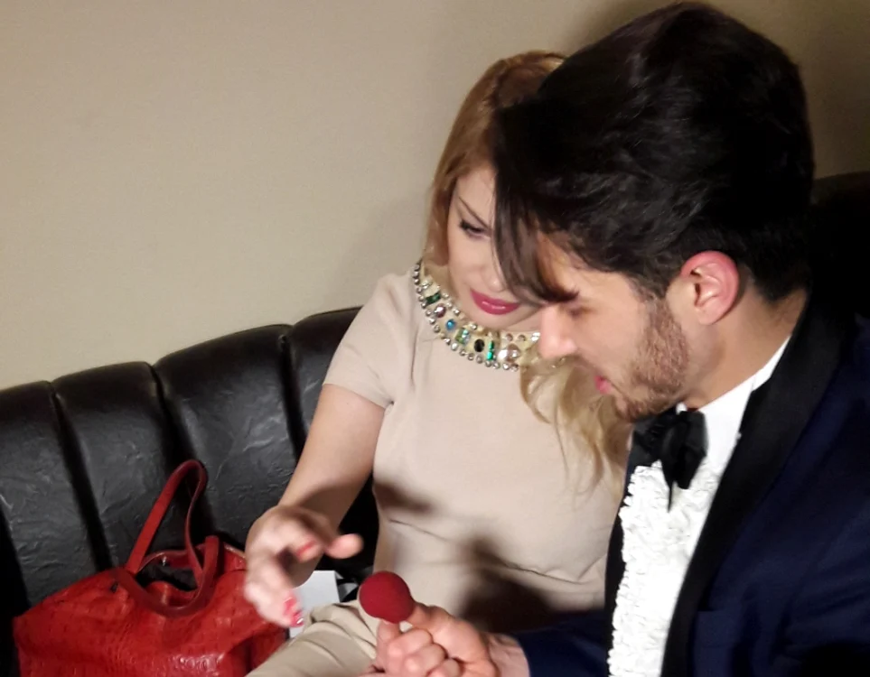 
    Valentina Pelinel a savurat trucurile magicianului VerdiniFoto: Click!  
