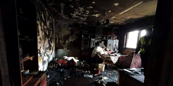 Incendiu Targoviste foto via MAPN