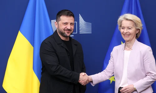 Zelenski și Ursula von der Leyen  Bruxelles FOTO EPA EFE jpg