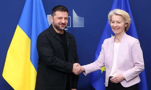 Zelenski și Ursula von der Leyen  Bruxelles FOTO EPA EFE jpg