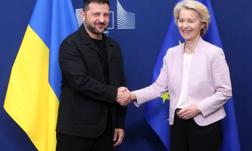 Zelenski și Ursula von der Leyen Bruxelles FOTO EPA EFE jpg