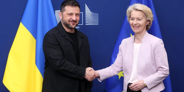 Zelenski și Ursula von der Leyen Bruxelles FOTO EPA EFE jpg