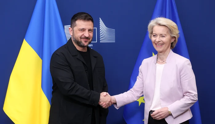 Volodimir Zelenski și Ursula von der Leyen FOTO AFP