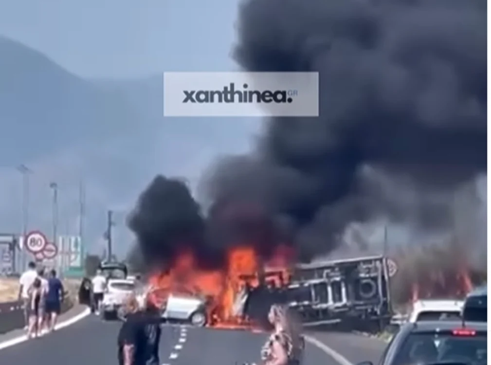 Accident grav în Grecia FOTO: Captura video