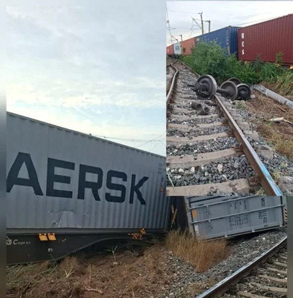 Linia Agigea Ecluză - Constanța Port Ferry-Boat a fost redeschisă pentru traficul de marfă după deraierea unui tren de marfă