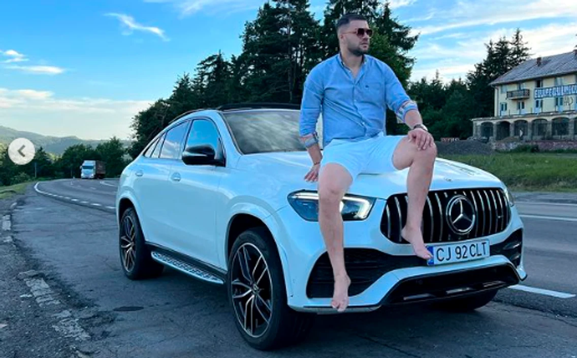 Culiță Sterp și mașina implicată în accident FOTO Instagram 