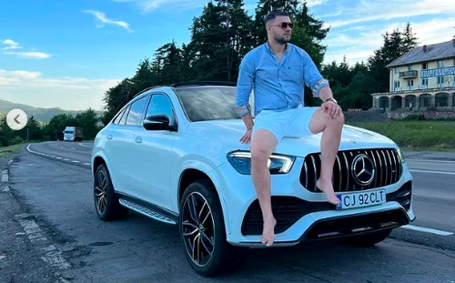 Culiță Sterp și mașina implicată în accident FOTO Instagram 