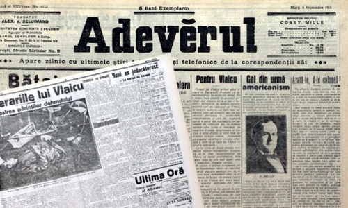 «Adevěrul» din 3 septembrie 1913  Un număr dedicat aproape în întregime dispariţiei tragice a lui Aurel Vlaicu  jpeg