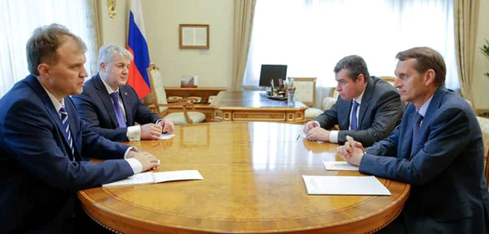 Liderul transnistrean se află întro vizită de
lucru în capitala Federaţiei Ruse. FOTO: novostipmr.com