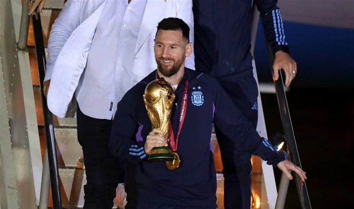 Messi cu cupa mondială FOTO: EPA EFE