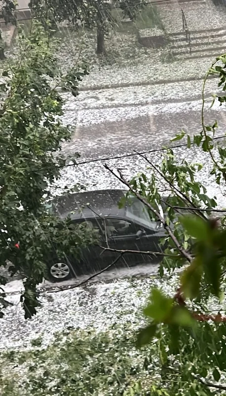 Imagini apocaliptice de la Drobeta Turnu Severin. FOTO Meteoplus / Facebook