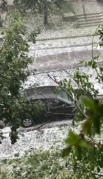 Imagini apocaliptice de la Drobeta Turnu Severin. FOTO Meteoplus / Facebook