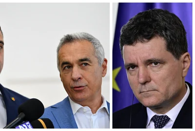 Nicușor Dan, devansat în topul încrederii de Călin Georgescu și George Simion FOTO AFP