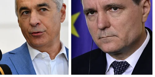 Nicușor Dan, devansat în topul încrederii de Călin Georgescu și George Simion FOTO AFP