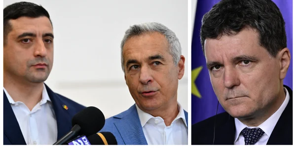Nicușor Dan, devansat în topul încrederii de Călin Georgescu și George Simion FOTO AFP