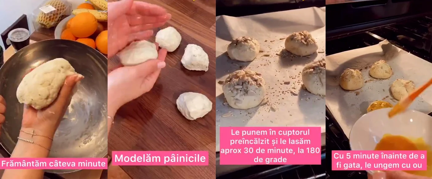 
    Ela Crăciun a prezentat o rețetă ușoară de pâinici, fără drojdieFoto: Captură Video  