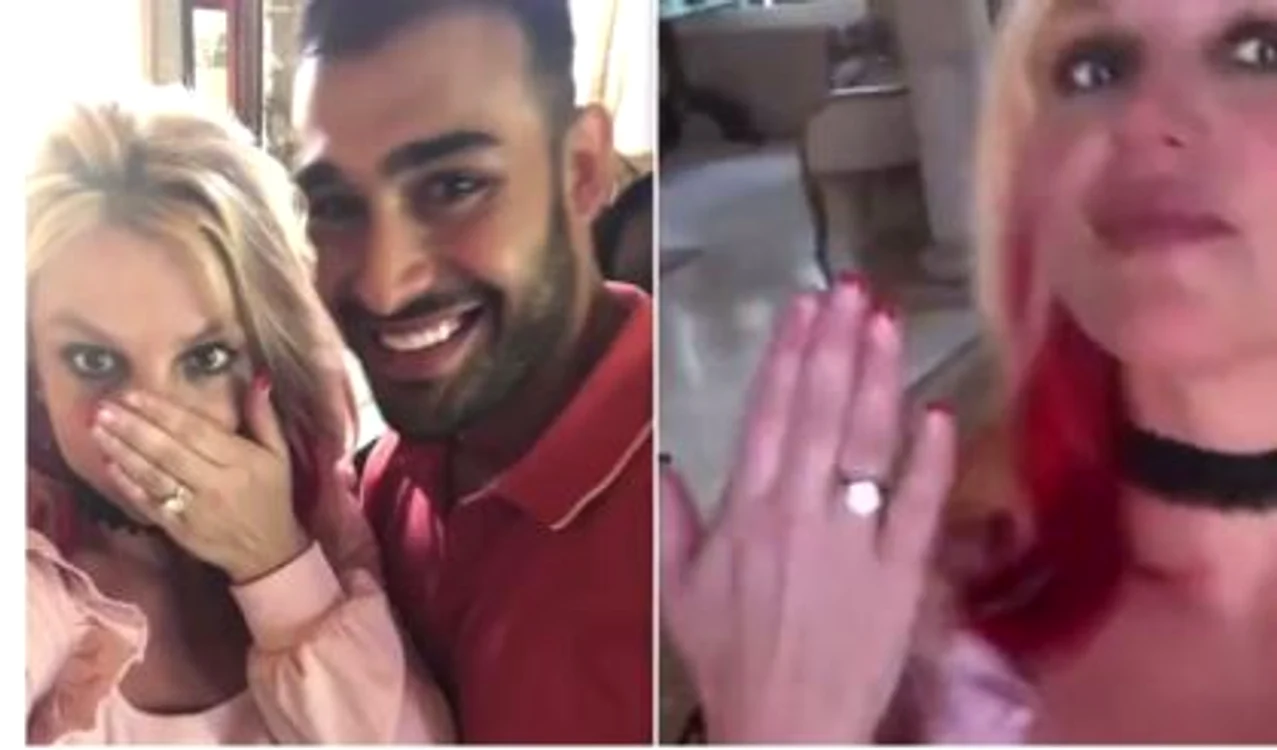 
    Britney și-a arătat inelul de logodnă cu diamantFoto: Instagram  