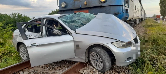 Accidentul a avut loc în localitatea Alexeni din Ialomiţa FOTO ISU Ialomiţa