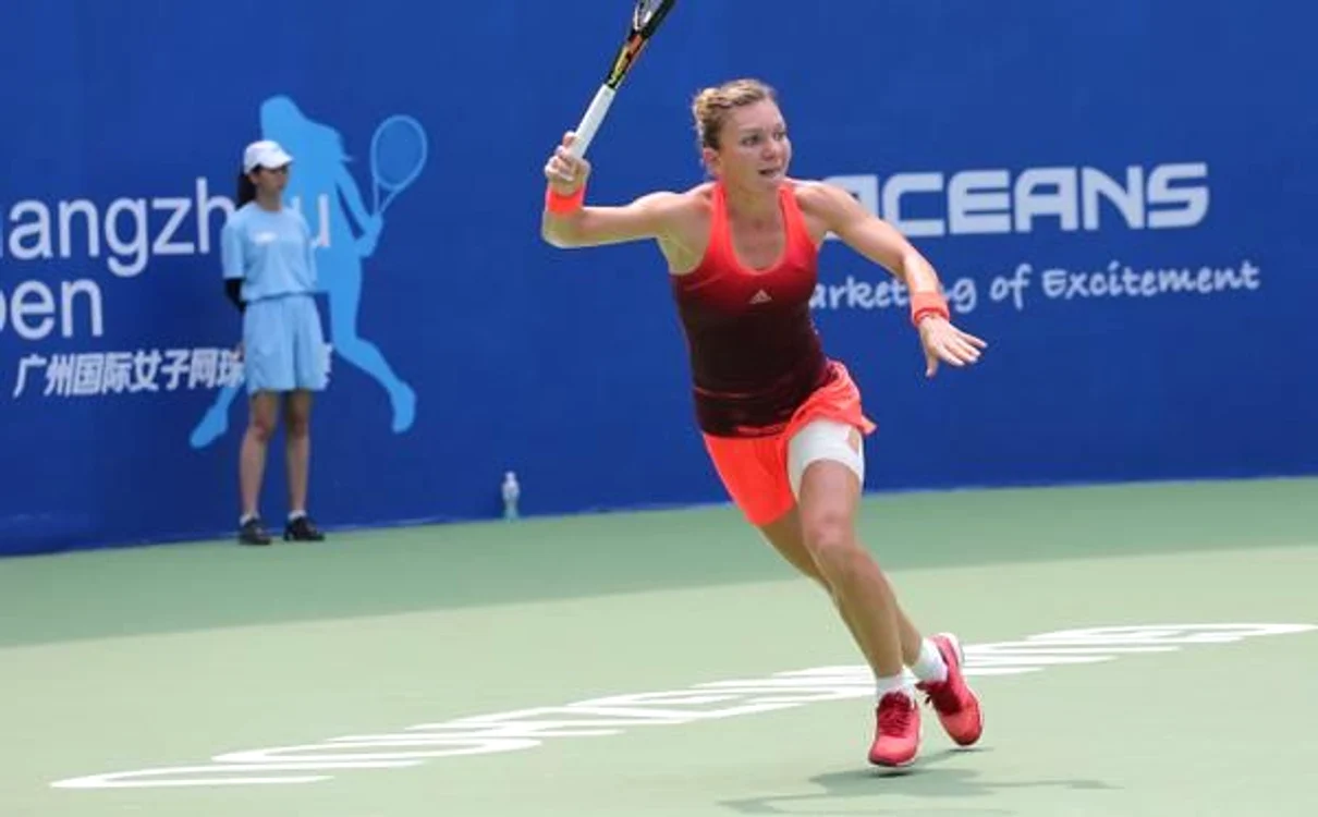 Simona Halep la GuangzhouFOTO: Twitter
