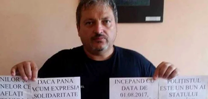 Agentul Cristi Rada a intrat în refuz de hrană