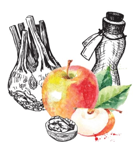 Secretele salatei cu țelină, mere și nuci, dezvăluite de nutriționist. Fiecare ingredient este o bombă de sănătate